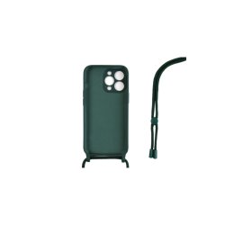 iPhone 13 Pro Cover TPU M�rk gr�n Halsrem