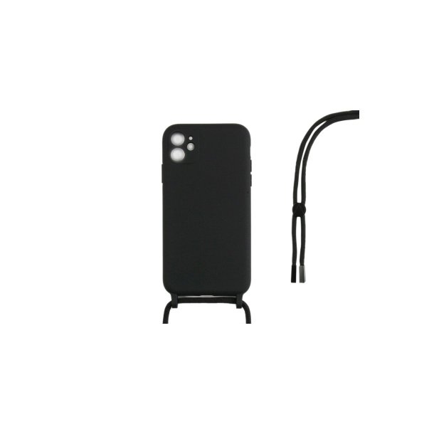 iPhone 12 Cover TPU Sort Halsrem