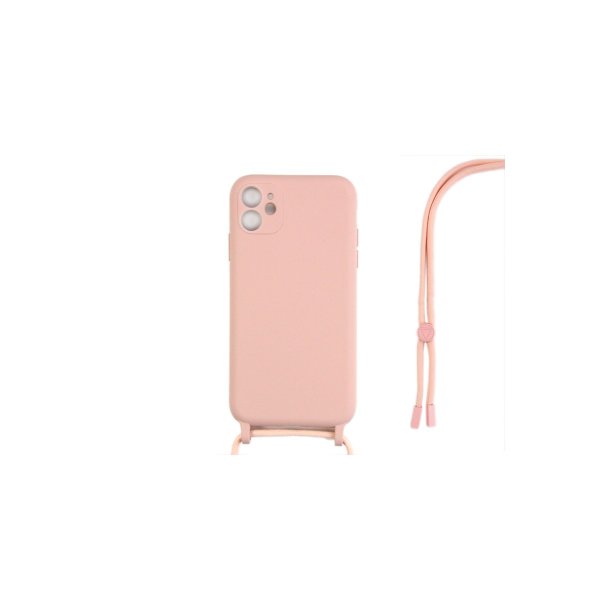 iPhone 12 Cover TPU Pink Halsrem