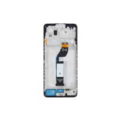 Xiaomi Poco C65 / Xiaomi Redmi 13C Sk�rm med ramme Sort 4G Display og Digitizer Service Pack