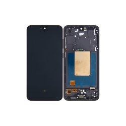 Samsung Galaxy S24 FE S721B Sk�rm med ramme Sort Display og Digitizer Pre-Assembled