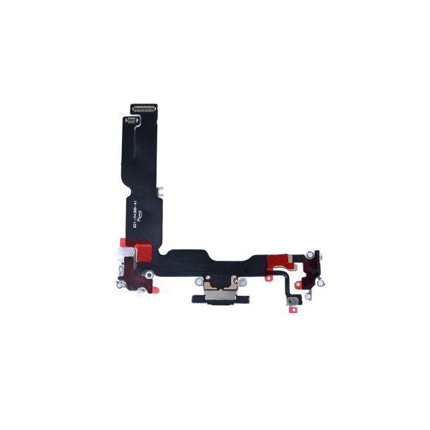 iPhone 15 Plus Ladestik Charging Flex Sort Kompatibel