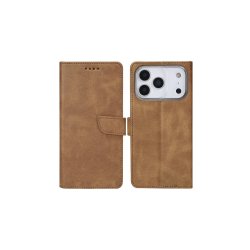 iPhone 17 Pro Max Bookcase Lys brun