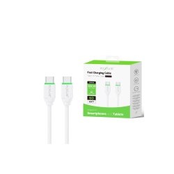 Rixus USB-C til USB-C kabel 30cm Hvid RXUC13C