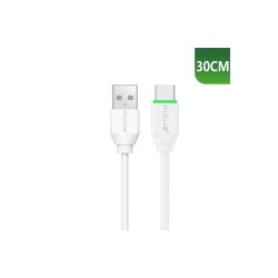 Rixus USB-A til USB-C kabel 30cm Hvid RXUC13AC