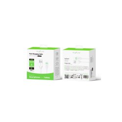 Rixus USB-A til Lightning kabel 30cm Hvid RXUC13AL