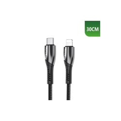 Rixus USB-C til Lightning kabel 30cm Sort RXUC37L