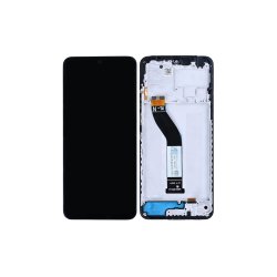 Xiaomi Poco C75 4G / Xiaomi Redmi 14C Sk�rm med ramme Sort 4G Display og Digitizer