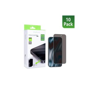 Rixus Sk�rmbeskyttelse til iPhone 17 Pro Max H�rdet Glas Privacy Full Cover Curved Edge 10-pack