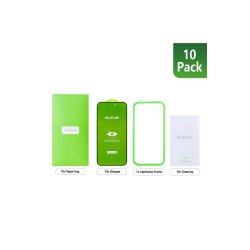 Rixus Sk�rmbeskyttelse til iPhone 17 Pro Max H�rdet Glas Privacy Full Cover Curved Edge 10-pack