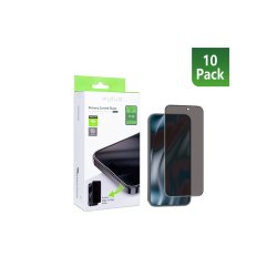 iPhone 17 Air h�rdet glas Curved Edge Privacy Full Curved Edge 10-pack R�d