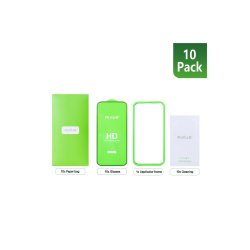 iPhone 17 Air h�rdet glas Curved Edge Clear HD Full Curved Edge 10-pack R�d