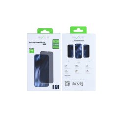 Rixus Sk�rmbeskyttelse til iPhone 17 Pro Max H�rdet Glas Privacy Full Cover Curved Edge