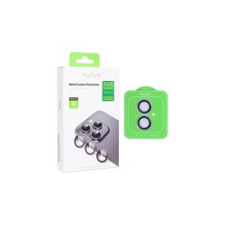Rixus Kamerabeskyttelse til iPhone 16 / iPhone 16 Plus / iPhone 17 Glas Metal Shield Gr�n