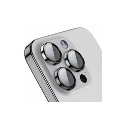 iPhone 17 Pro Kamerabeskyttelse glas Metal Shield S�lv