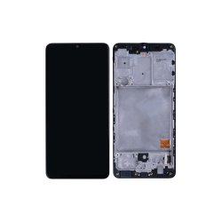 Samsung Galaxy A41 A415F Sk�rm med ramme Sort Display og Digitizer Refurbished