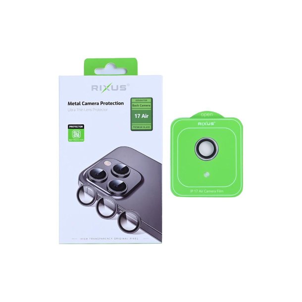 iPhone 17 Air Kamerabeskyttelse glas Metal Shield S�lv