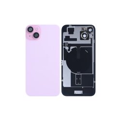 Bagglas til iPhone 15 Plus med NFC Forst�rret Kameraramme Pink Pulled