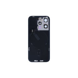 Bagglas til iPhone 15 Pro med NFC Forst�rret Kameraramme Natural Titanium Pulled