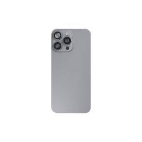 Bagglas til iPhone 15 Pro Max med NFC Forst�rret Kameraramme Natural Titanium Pulled