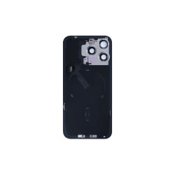 Bagglas til iPhone 15 Pro Max med NFC Forst�rret Kameraramme Natural Titanium Pulled