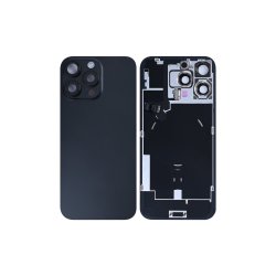 Bagglas til iPhone 16 Pro Max med NFC Forst�rret Kameraramme Sort Titanium Pulled