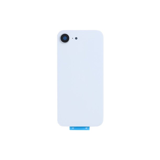 Bagglas til iPhone 16e uden NFC Forst�rret Kameraramme Hvid Kompatibel