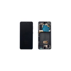 Samsung Galaxy S21 5G G991B Sk�rm med ramme Gr� 5G Display og Digitizer Pre-Assembled