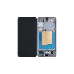 Samsung Galaxy S25 S931B Sk�rm med ramme S�lv Display og Digitizer Pre-Assembled