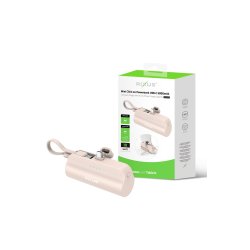 Rixus 5000mAh powerbank Pink
