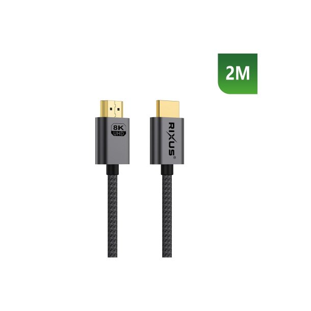 Rixus HDMI kabel 2m Gr� RXHU12