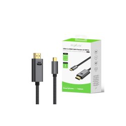 Rixus USB-C kabel 1.8m Gr� RXHU15