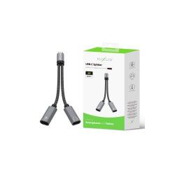 Rixus USB-C kabel 15cm Gr� RXMU71