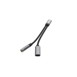 Rixus USB-C til USB-C kabel 15cm Gr� RXMU72