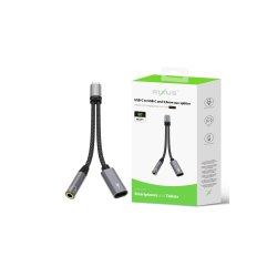 Rixus USB-C til USB-C kabel 15cm Gr� RXMU72