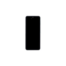 Samsung Galaxy Z Flip7 FE Sk�rm med ramme Sort Display og Digitizer Service Pack