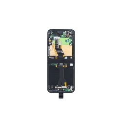 Samsung Galaxy Z Flip7 FE Sk�rm med ramme Sort Display og Digitizer Service Pack