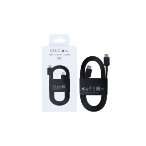 USB-C til USB-C kabel 100cm Sort Retail Box