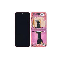 Sk�rm til Samsung Galaxy Z Flip7 F766B Main OLED med Ramme Service Pack Coral R�d