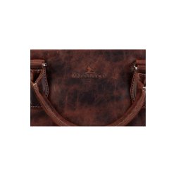 LB1004BR laptop taske L�der Brun 14 inch