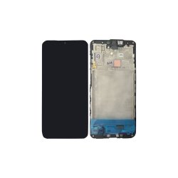 Samsung Galaxy A17 A176B Sk�rm med ramme Sort 5G Display og Digitizer Service Pack