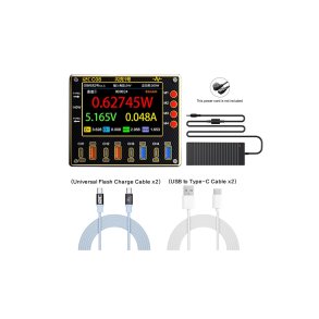 i2C 8-Port Oplader 140W Complete Kit Sort C08-3