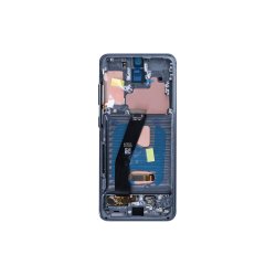 Samsung Galaxy S20 5G G981F Sk�rm OLED med ramme Gr� 5G Display og Digitizer Soft-OLED
