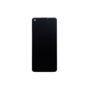 Oppo Reno6 Lite Sk�rm med ramme Sort Display og Digitizer