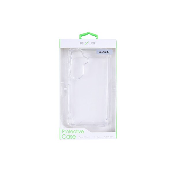 Rixus Samsung Galaxy S26 Silikonecover Anti-Burst Transparent