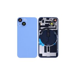 Bagglas til iPhone 14 med NFC Forst�rret Kameraramme Bl� Kompatibel
