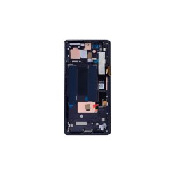 Google Pixel 7a Sk�rm OLED med ramme Sort Display og Digitizer Soft-OLED