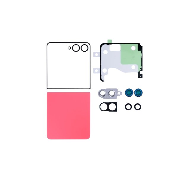 Samsung Galaxy Z Flip7 bagcover Red med linse OEM