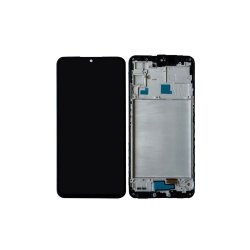Samsung Galaxy A16 4G A165F Sk�rm OLED med ramme Sort 4G Display og Digitizer Soft-OLED
