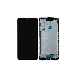 Samsung Galaxy A16 5G A166B Sk�rm OLED med ramme Sort 5G Display og Digitizer Soft-OLED